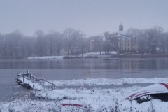 Örbyhus slott i vinterskrud. Foto: Bertil G