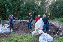 Fyllning av sandsäckar 2020-07-13