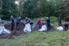 Fyllning av sandsäckar 2020-07-13